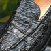 Zelli Roma Genuine Caiman Crocodile Penny Loafer in Black