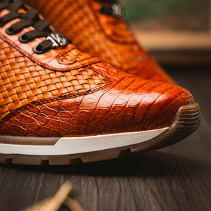 Marco Di Milano Roma Brandy Leather Oxford Dress Shoe