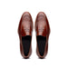 Zelli Roma Hand-Burnished Calfskin Penny Loafers in Cognac