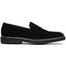 Zelli Roma Versatile Italian Suede Penny Loafers in Black
