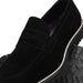 Zelli Roma Versatile Italian Suede Penny Loafers in Black