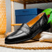 Zelli Rossi Genuine Teju Lizard Apron Toe Slip-On Loafer in Black