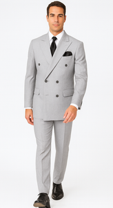 Rossi Man ARTHUR RM2305 Double-Breasted Suit –  Men’s Formalwear