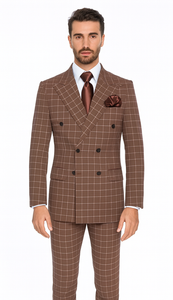 Rossi Man ARTHUR RM2317 Double-Breasted Suit – Men’s Formalwear
