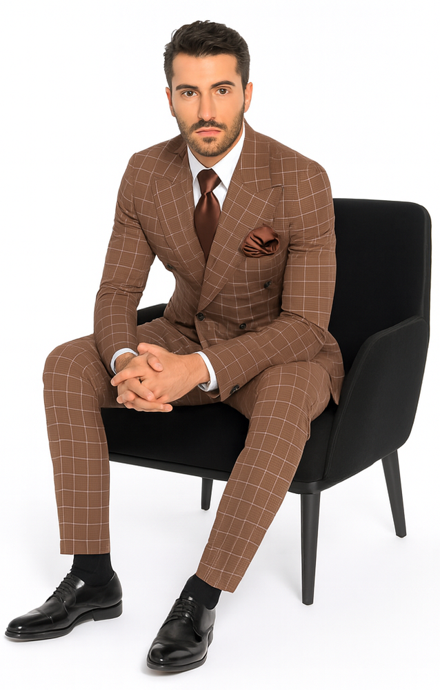 Rossi Man ARTHUR RM2317 Double-Breasted Suit – Men’s Formalwear