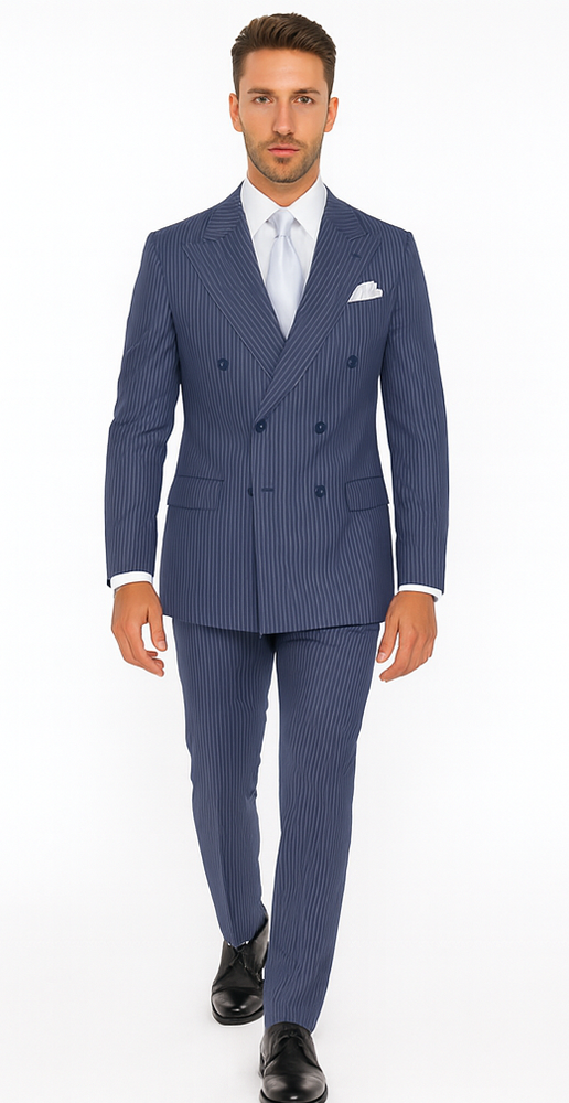 Rossi Man ARTHUR RM2319 Double-Breasted Suit – Men’s Formalwear