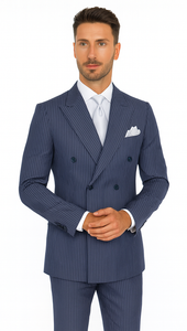 Rossi Man ARTHUR RM2319 Double-Breasted Suit – Men’s Formalwear