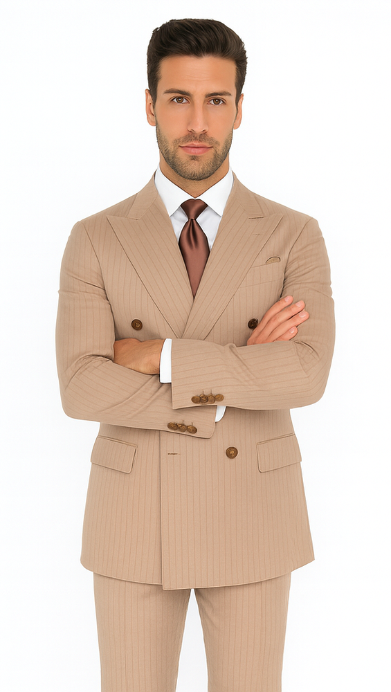 Rossi Man ARTHUR RM2320 Double-Breasted Suit – Men’s Formalwear