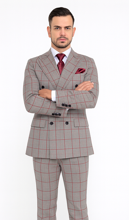 Rossi Man ARTHUR RM2321 Double-Breasted Suit – Classic Men’s Formalwear