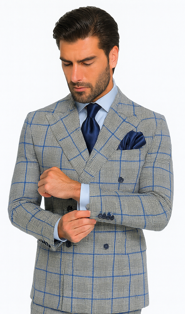 Rossi Man ARTHUR RM2322 Double-Breasted Suit – Classic Men’s Formal