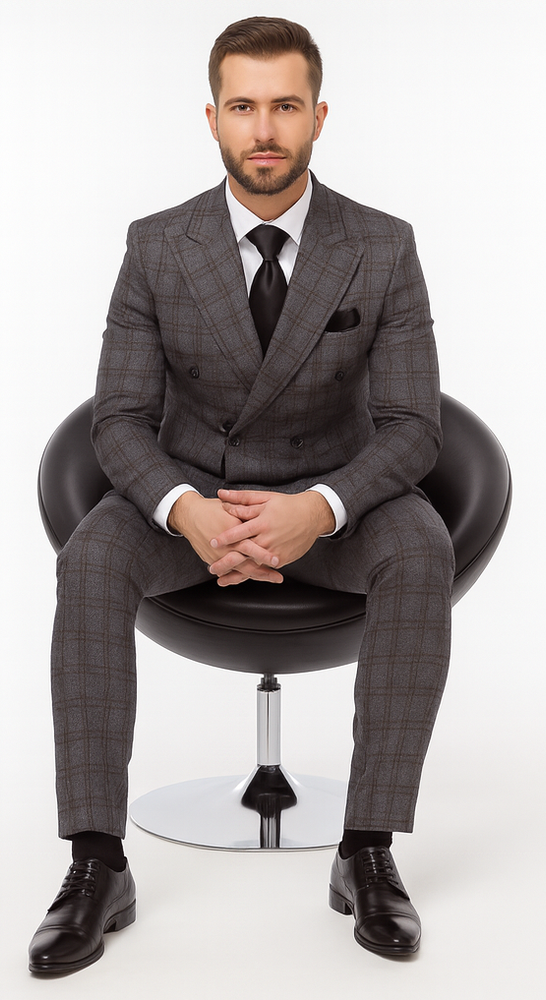 Rossi Man ARTHUR RM2323 Double-Breasted Suit – Classic Men’s Formalwear