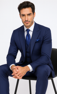 Rossi Man BOND RM1782 Slim Fit 3-Piece Suit – Modern Men’s Formalwear