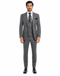 Rossi Man Men’s Dress Suit | Classic Rossiman Formalwear for Timeless Style – Italian Tailored Slim Fit Suit