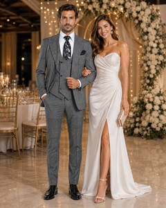 Rossi Man Men’s Dress Suit | Classic Rossiman Formalwear for Timeless Style – Italian Tailored Slim Fit Suit