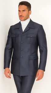 Rossi Man DUKE RM1767 Slim Fit 3-Piece Steel Grey Suit – Modern Formalwear for Men