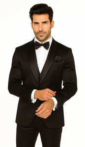 Rossi Man Ford RM1912 Black Slim Fit Suit – Modern Men’s Formalwear