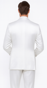 Rossi Man LEO RM1601 Men’s Slim Fit 3-Piece White Suit – Elegant Formalwear for Special Occasions