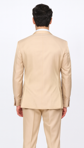 Rossi Man LEO RM1605 Men’s Slim Fit 3-Piece Gold Suit – Modern Formalwear for Special Events