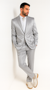Rossi Man LEO RM1622 Men’s Slim Fit 3-Piece Off-White Designer Suit – Formalwear for Special Occasions
