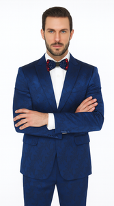 Rossi Man LEO RM1906 Men’s Slim Fit 2-Piece Suit – Modern Formalwear for Special Events
