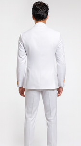 Rossi Man MAX RM1374 White Slim Fit 3-Piece Suit – Men’s Formalwear