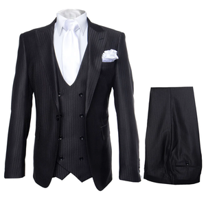 Rossi Man MAX RM1712 Black Slim Fit 3-Piece Suit – Stylish Men’s Formalwear