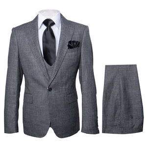 Rossi Man MAX RM1784 Grey Slim Fit 3-Piece Suit – Stylish Men’s Formalwear