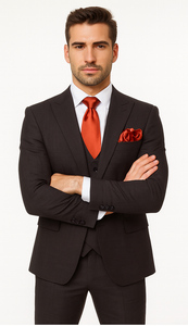 Rossi Man MAX RM1787 Slim Fit 3-Piece Suit – Men’s Formalwear