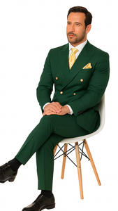 Rossi Man Milano RM1190 Bold Green Slim Fit Suit – Modern Men’s Formalwear