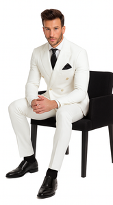 Rossi Man Milano RM1374 – Men’s Modern 3-Piece Suit - Formalwear Set for Every Occasion