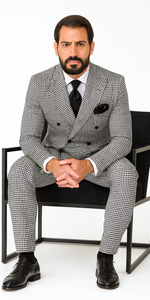 Rossi Man Milano RM1588 – Men’s Modern 3-Piece Slim Fit Suit - Stylish Formal Outfit for Events
