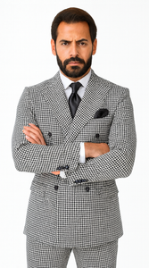 Rossi Man Milano RM1588 – Men’s Modern 3-Piece Slim Fit Suit - Stylish Formal Outfit for Events