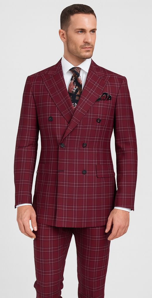 Rossi Man Milano RM1827 – Classic Tailored Men’s Suit - Formal Style for Modern Gentlemen