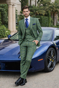 Rossi Man MAX RM1841 Slim Fit 3-Piece Suit – Men’s Formalwear