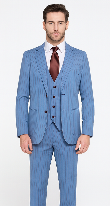 Rossi Man Remo RM1756 – Stylish Men’s Tailored Suit - Modern Elegant Formalwear