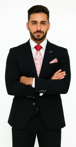 Rossi Man Remo RM1757 – Men’s Tailored Fit Suit - Modern Elegant Formal Style