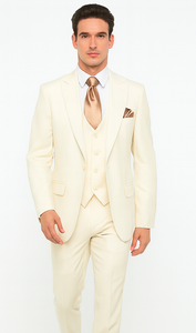 Rossi Man RM1206 – Sydney II Collection 3-Piece Slim Fit Suit for Men - Modern Tailored Formalwear