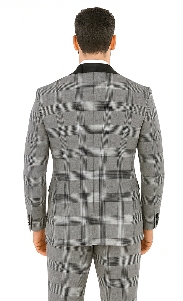 Rossi Man RM1295 Classic 3-Piece Smoking Tuxedo – Men’s Formalwear
