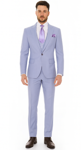Rossi Man RM1396 – Paul Collection Elegant Formal Suit for Men - Tailored Modern Style