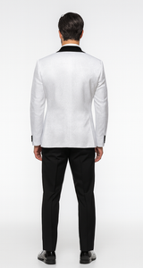 Rossi Man RM1444 – Slim Fit Smoking Style 3-Piece Tuxedo for Men - Modern Formal