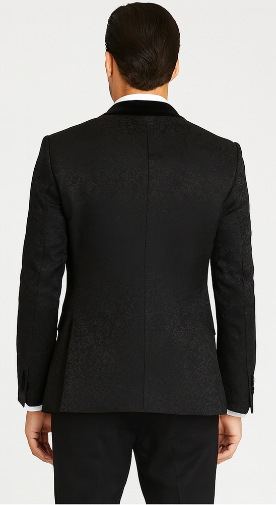 Rossi Man RM1446 – Classic 3-Piece Smoking Style Tuxedo Suit for Men - Elegant Formalwear