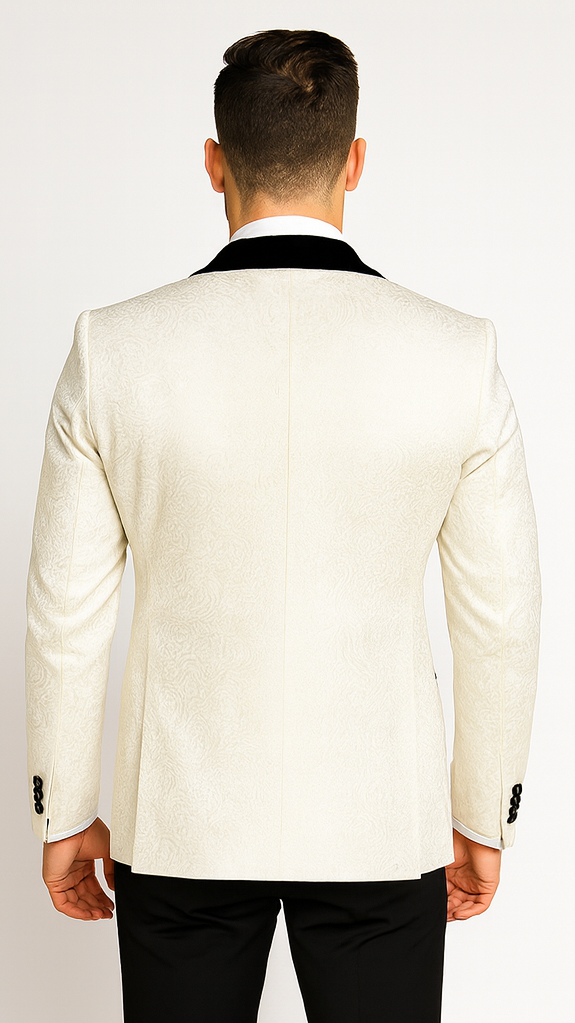 Rossi Man RM1449 – Formal 3-Piece Smoking Style Tuxedo for Men - Elegant Modern Evening Wear