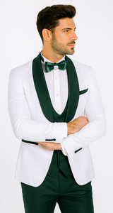 Rossi Man RM1482 – Men’s 3-Piece Tuxedo from the Smoking S Collection - Elegant Formalwear for Men