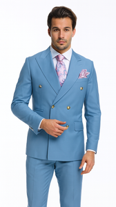 Rossi Man RM1771 – Sophisticated Milano Slim Fit Suit for Men - Modern Formalwear