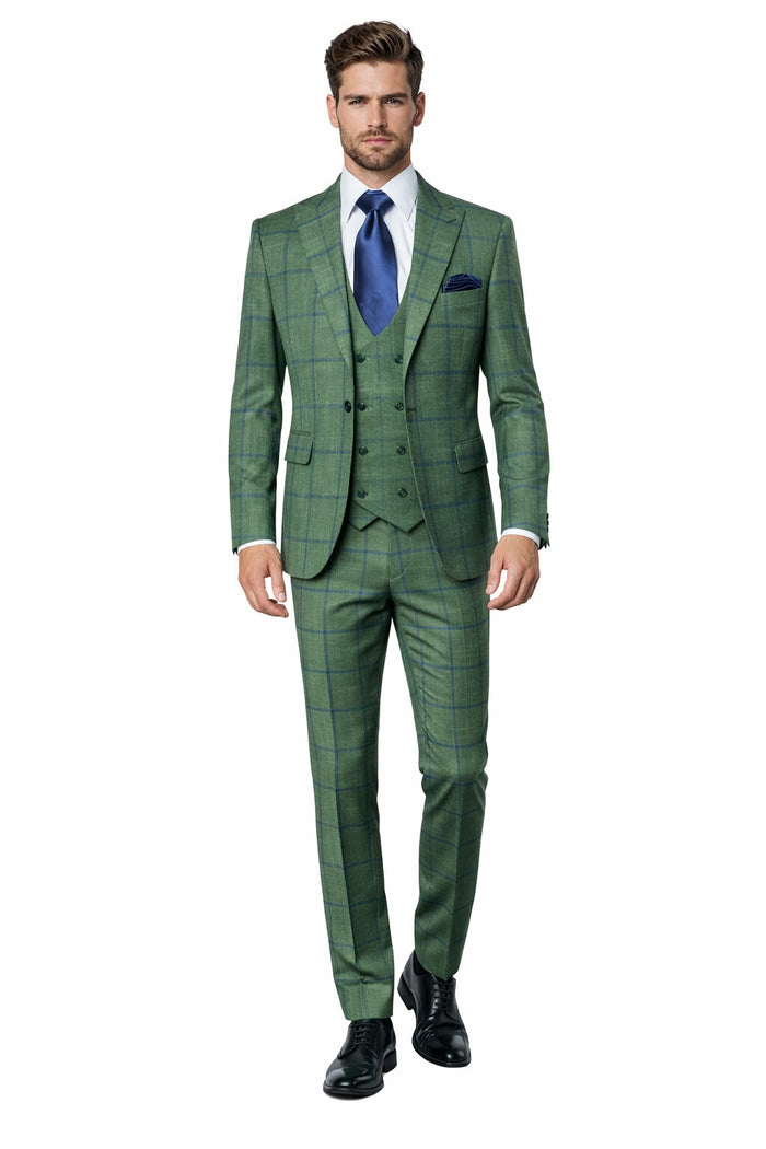 Rossi Man MAX RM1841 Slim Fit 3-Piece Suit – Men’s Formalwear
