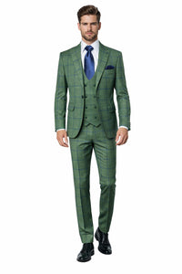 Rossi Man MAX RM1841 Slim Fit 3-Piece Suit – Men’s Formalwear