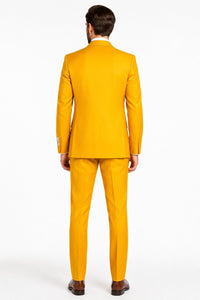 Rossi Man ELI RM103 Bold Yellow 3-Piece Suit – Men’s Formalwear