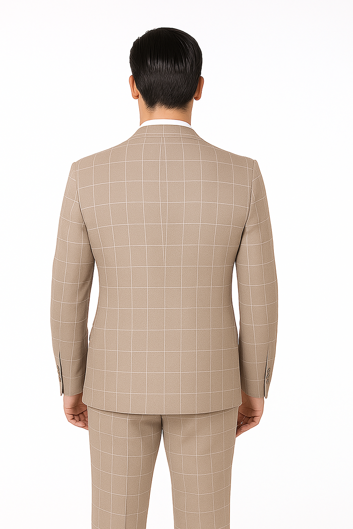 Rossi Man Tom RM1852 – Stylish Men’s Tailored 3-Piece Suit for Formal Elegance -Modern Fit