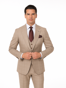 Rossi Man Tom RM1852 – Stylish Men’s Tailored 3-Piece Suit for Formal Elegance -Modern Fit
