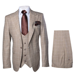Rossi Man Tom RM1852 – Stylish Men’s Tailored 3-Piece Suit for Formal Elegance -Modern Fit